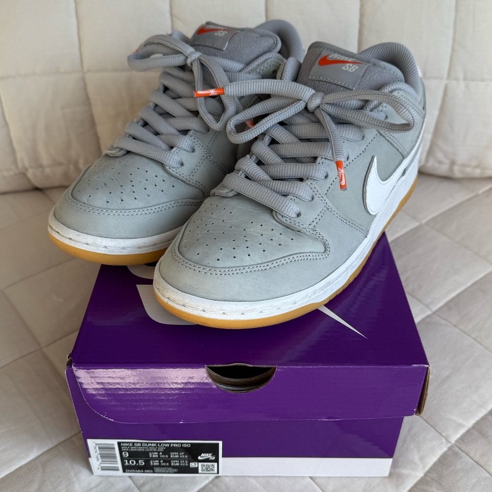 Dunk Low Pro ISO SB 'Wolf Grey Gum', Mens 9